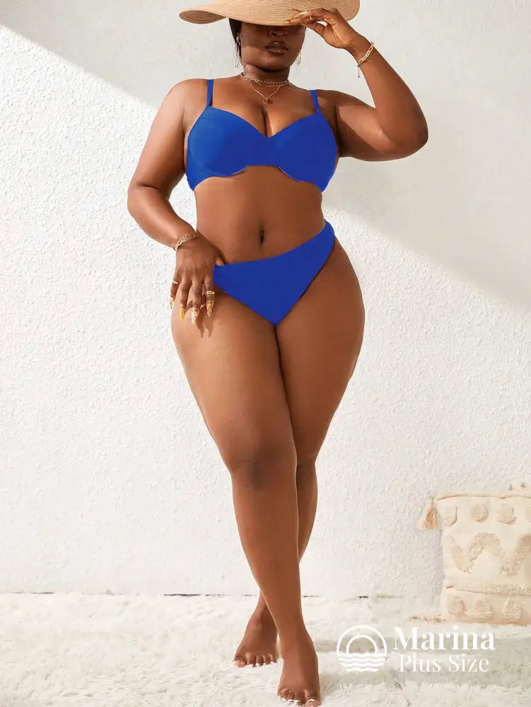 Biquíni Meia Taça Underwire Sustentação Plus Size Biquíni Meia Taça Underwire Sustentação Plus Size