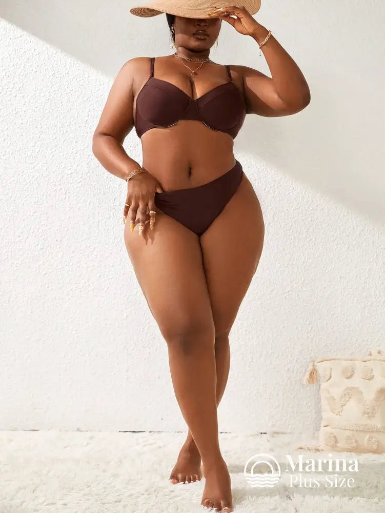 Biquíni Meia Taça Underwire Sustentação Plus Size Biquíni Meia Taça Underwire Sustentação Plus Size