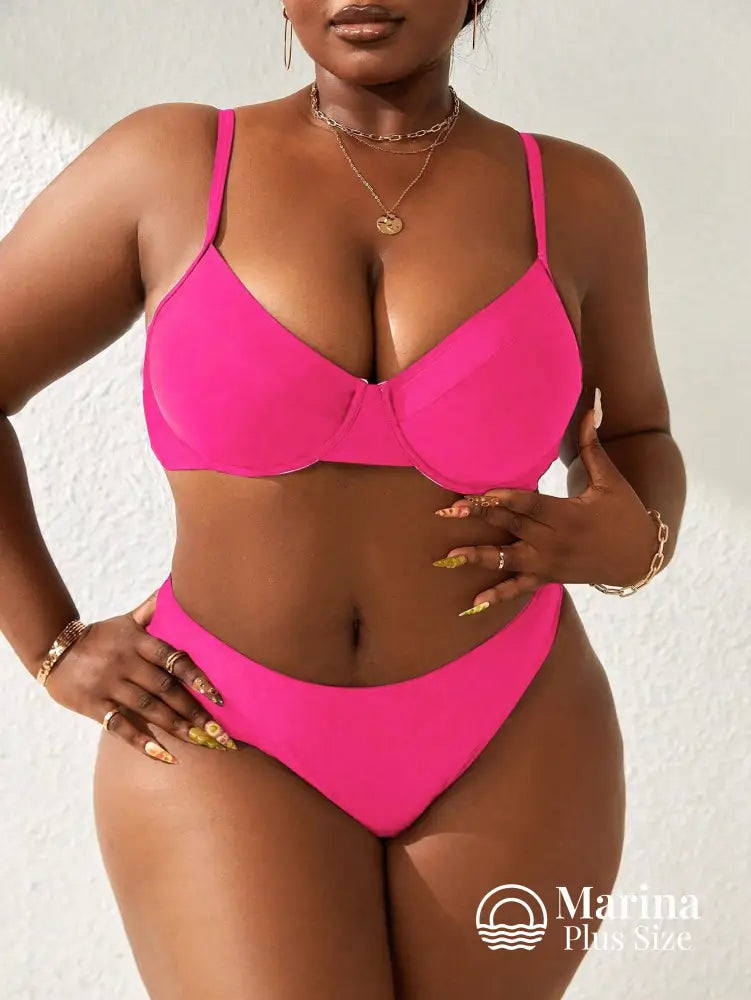 Biquíni Meia Taça Underwire Sustentação Plus Size Biquíni Meia Taça Underwire Sustentação Plus Size