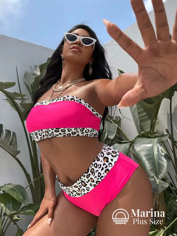 Biquíni Tomara Que Caia Animal Print Plus Size Biquíni Tomara Que Caia Animal Print Plus Size