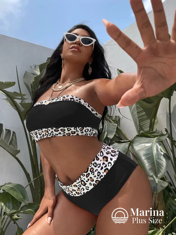 Biquíni Tomara Que Caia Animal Print Plus Size Biquíni Tomara Que Caia Animal Print Plus Size