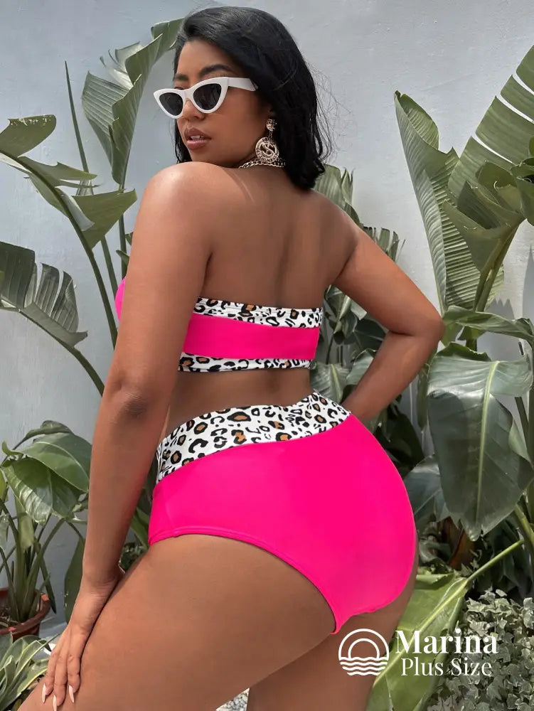 Biquíni Tomara Que Caia Animal Print Plus Size Biquíni Tomara Que Caia Animal Print Plus Size