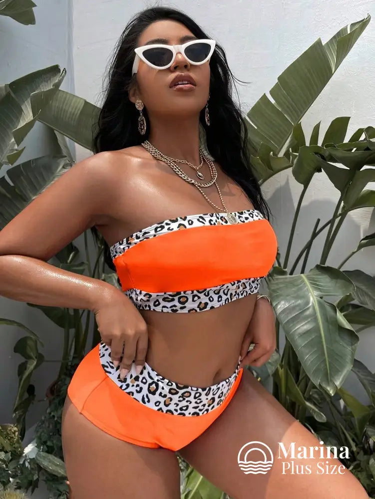 Biquíni Tomara Que Caia Animal Print Plus Size Biquíni Tomara Que Caia Animal Print Plus Size