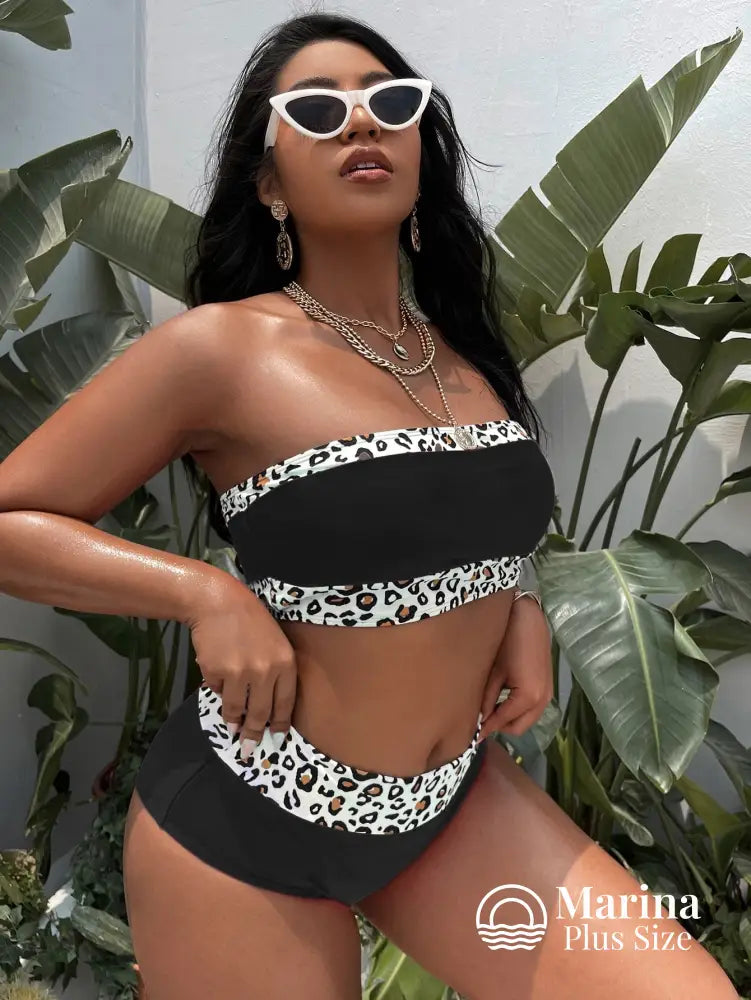 Biquíni Tomara Que Caia Animal Print Plus Size Biquíni Tomara Que Caia Animal Print Plus Size
