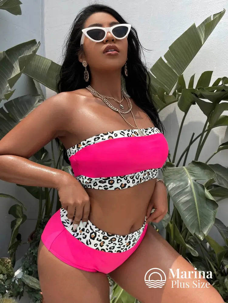 Biquíni Tomara Que Caia Animal Print Plus Size Biquíni Tomara Que Caia Animal Print Plus Size