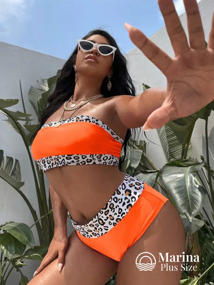 Biquíni Tomara Que Caia Animal Print Plus Size Biquíni Tomara Que Caia Animal Print Plus Size