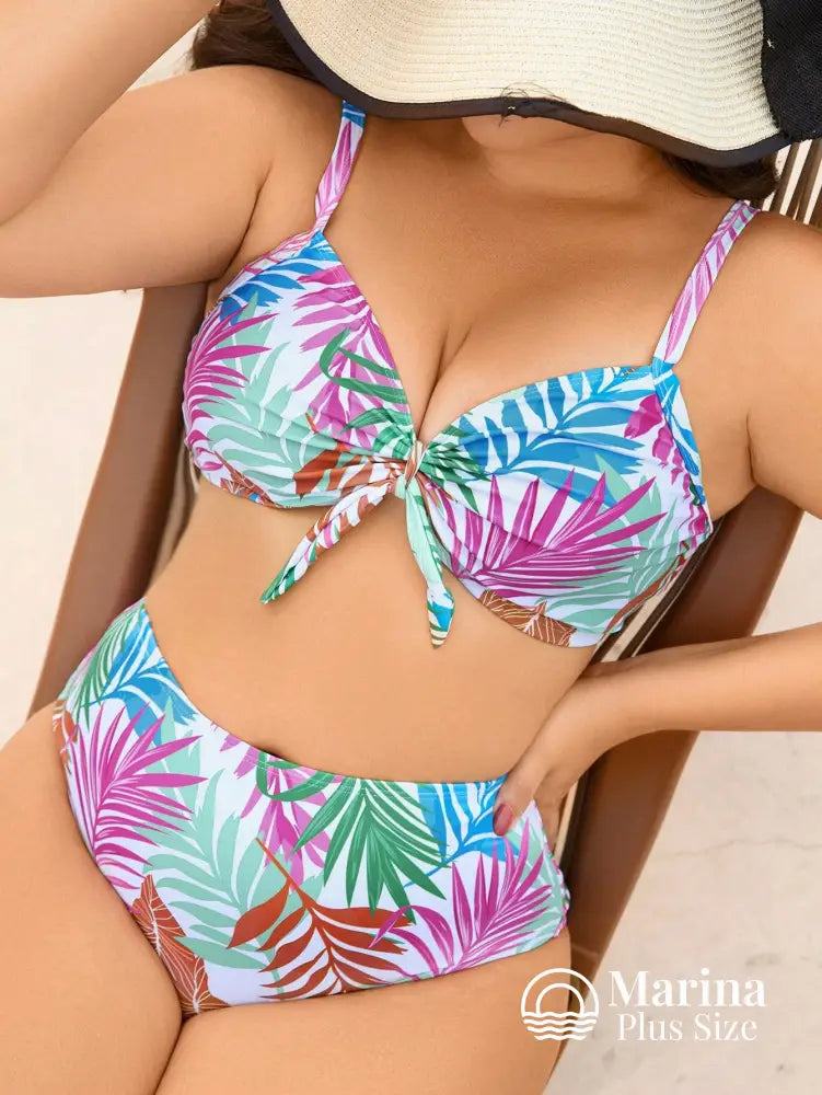 Conjunto Praia Estampa Tropical Com Calça Leve Plus Size Conjunto Praia Estampa Tropical Com Calça Leve Plus Size
