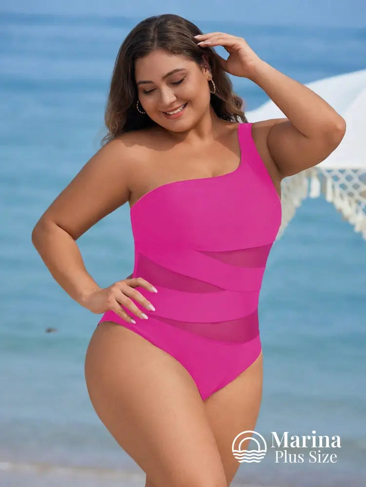 Maiô Assimétrico Tule Transparente Recortes Modernos Plus Size Maiô Assimétrico Tule Transparente Recortes Modernos