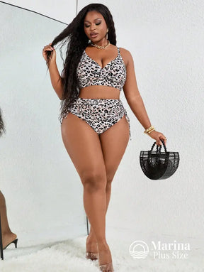 Biquíni Cintura Alta Estampa Animal Print Conforto Plus Size Biquíni Cintura Alta Estampa Animal Print Conforto Plus