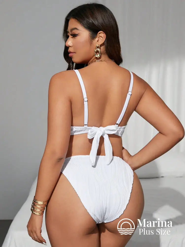 Biquíni Conchas Decorativas Lateral Ajustável Plus Size Biquíni Conchas Decorativas Lateral Ajustável Plus Size