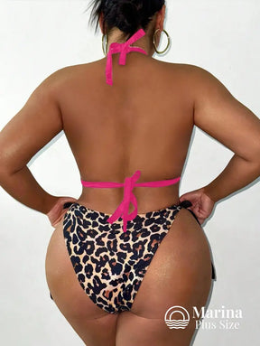 Biquíni Cortininha Estampa Animal Print Plus Size Biquíni Cortininha Estampa Animal Print Plus Size