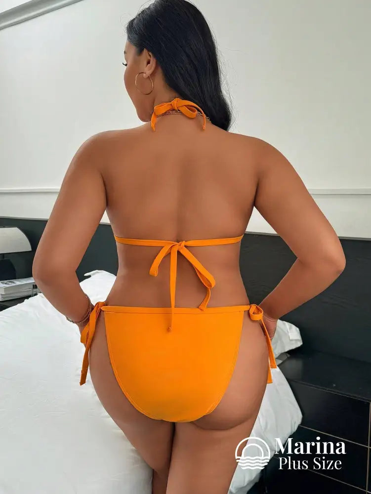 Biquíni Cortininha Franjas E Amarração Plus Size Biquíni Cortininha Franjas E Amarração Plus Size