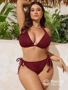 Biquíni Cortininha Lateral Ajustável Lycra Plus Size Biquíni Cortininha Lateral Ajustável Lycra Plus Size