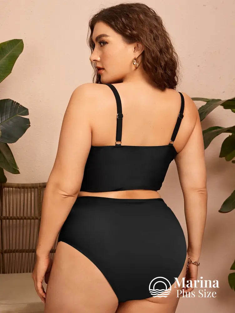 Biquíni Estruturado Corset Cintura Alta Plus Size Biquíni Estruturado Corset Cintura Alta Plus Size