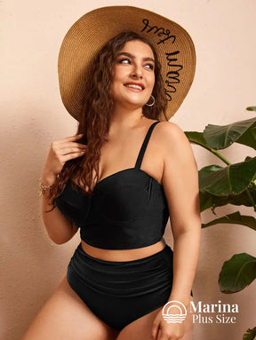 Biquíni Estruturado Corset Cintura Alta Plus Size Biquíni Estruturado Corset Cintura Alta Plus Size