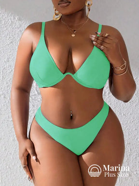 Biquíni Meia Taça Underwire Sustentação Conforto Plus Size Biquíni Meia Taça Underwire Sustentação Conforto Plus Size