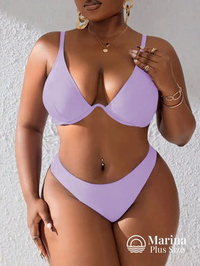 Biquíni Meia Taça Underwire Sustentação Conforto Plus Size Biquíni Meia Taça Underwire Sustentação Conforto Plus Size