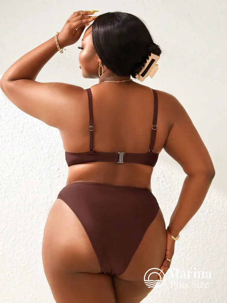 Biquíni Meia Taça Underwire Sustentação Plus Size Biquíni Meia Taça Underwire Sustentação Plus Size