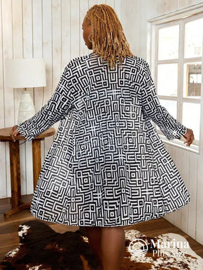 Conjunto Biquíni Saída Estampa Geométrica Top Ajustável Plus Size Conjunto Biquíni Saída Estampa Geométrica Top