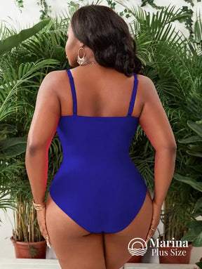 Maiô Laço Frontal Faixa Modeladora Plus Size Maiô Laço Frontal Faixa Modeladora Plus Size